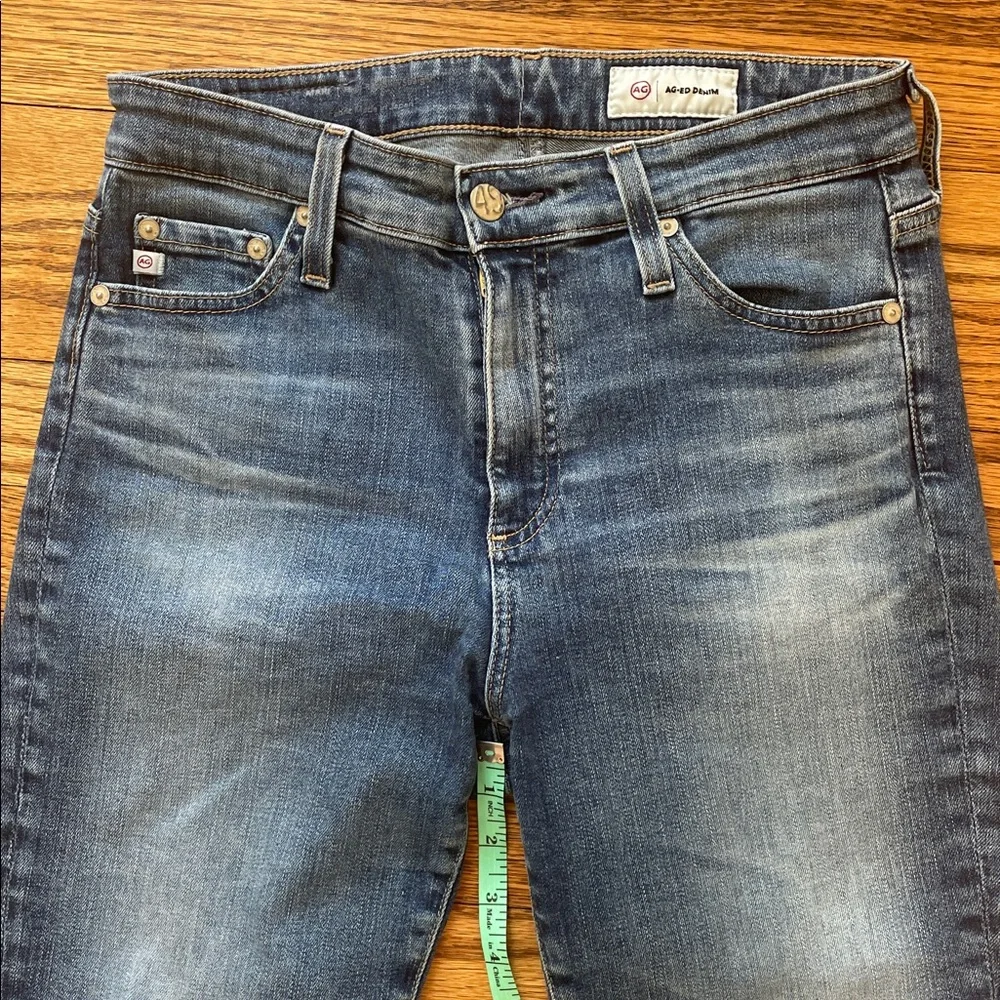 AG-ed denim Adriano Goldschmied jeans womens straight leg High Rise 27R - Picture 6 of 11
